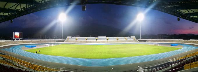 Deportes accionados al aire libre solares del poder más elevado de IP67 120000lm que encienden luces llevadas 1000W del estadio